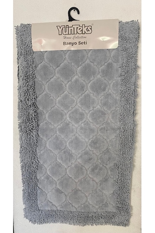 Pamuk Makarna Tufting 2'li Klozet Takımı , Banyo Seti ,d.kabuğu,g