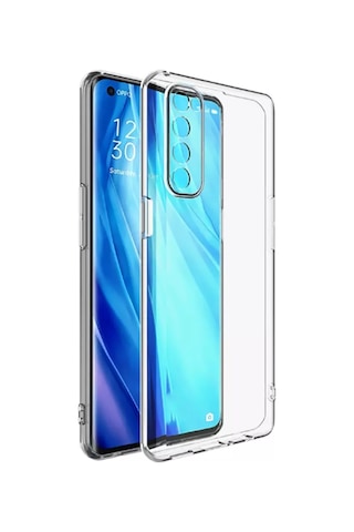 Oppo Reno 4 Pro 4G Kılıf Şeffaf Silikon Hibrit Case Renksiz
