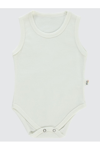 Civil Baby Çocuk Çıtçıtlı Badi 12-36 Ay Beyaz