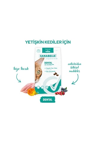 Sanabelle Dental Ağız Ve Diş Sağlığına Özel Kedi Maması 8 Kg