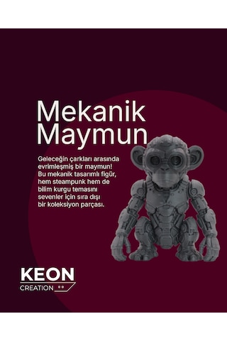 Mekanik Maymun Figür