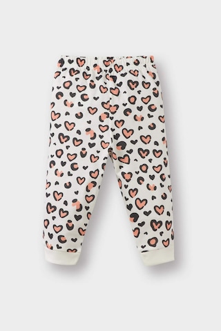 Defacto Kız Bebek Pijama Takımı Desenli Uzun Kollu Penye Üst Uzun Alt E9478a525auer233 Ekru