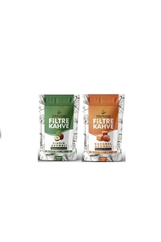 Dripesso Kahve Öğütülmüş Filtre Kahve Fındık Aromalı 250g & Karamel Aromalı 250g Dripesso Kahve Öğütülmüş Filtre Kahve Fındık Aromalı 250g & Karamel Aromalı 250g