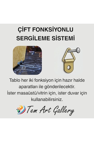 Hazret-i Muhammed Mustafa S.a.v. Hat & Tezhip Serisi - Masaüstü/vitrin Ve Duvar Tablosu 19x19cm