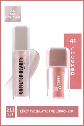 Likit Aydınlatıcı 09 So Sparkly Ve Lıp&cheek 41 Cheeked Çok Renkli