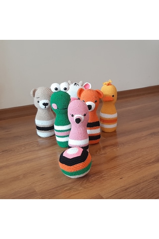 Amigurumi Örgü Oyuncak Lobut Seti Hayvan Figürlü