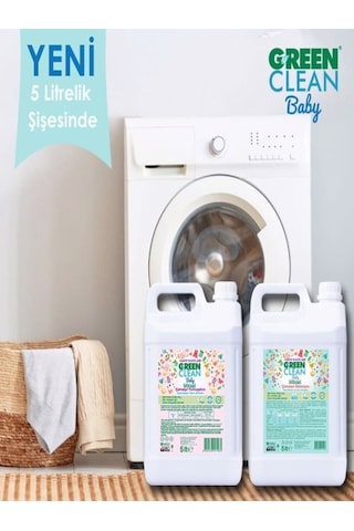 U Green Clean Baby Çamaşır Deterjanı Ve Çamaşır Yumuşatıcı 2' Li Set 5 L