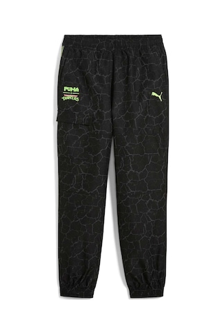 Puma X Tmnt Genç Dokuma Kargo Pantolon 630088 01 Siyah