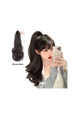 Mufunye Uzun Dalgalı Ponytail Saç Uzantısı: Gerçek Saç Görünümü Ve Rahat Tutturma İle Şıklık Katın