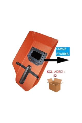 Fiber Karton Kaynak Maskesi 50 Adet (Camsız Modeldir)