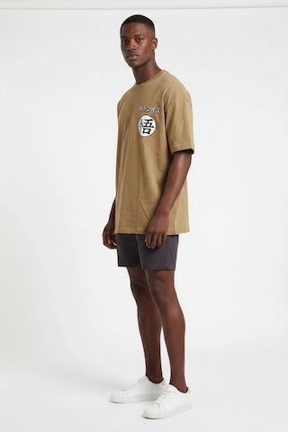 Blow Up Future Gen Son Goku Kahve Oversize Erkek T-shirt 141628 SİYAH