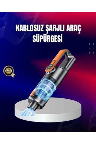Hubrendy Kargo Taşınabilir Şarjlı El Süpürgesi Çok Yönlü Temizlik 5 Başlıklı Numaratör li