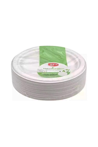 Roll-up Nature Ekolojik Karton Kağıt Parti Tek Kullanımlık Tabak - 18 Cm. - 50 Adetlik 1 Paket Diğer