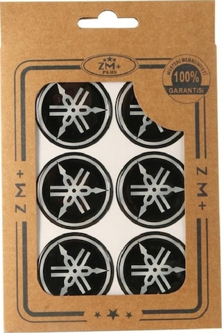 YAMAHA Koruma Takozu Damla Etiket Sticker Ø39 mm SİYAH-BEYAZ YAMAHA Koruma Takozu Damla Etiket Sticker Ø39 mm SİYAH-BEYAZ