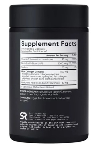 Sports Research Multi Collagen 3000 Mg 180 Kapsül Usa Menşeii Dmmedicineden