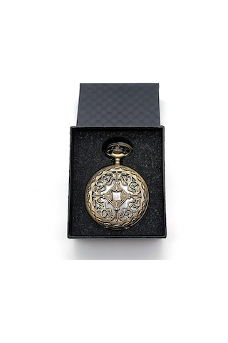 Valkyrie Vintage Retro Hediyelik Kutulu Köstekli Cep Saati