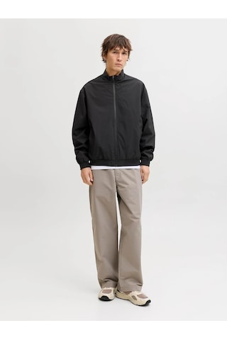 Jack & Jones Jack&jones Jjecharge Stand Collar Erkek Bomber Ceket 12288895 Siyah