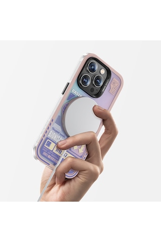 Benks Apple Uyumlu iPhone 14 Pro Kılıf Magsafe Şarj Özellikli Benks Casebang Rabbit Kapak BENKS-TA84189