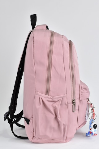 Elatae Unisex Çok Gözlü Günlük Seyahat Okul Sırt Çantası Pembe 51497