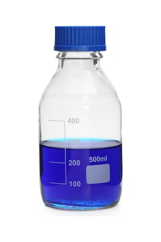 Cam Şişe 500 Ml Vida Kapaklı Laboratuvar Otoklav Şişe