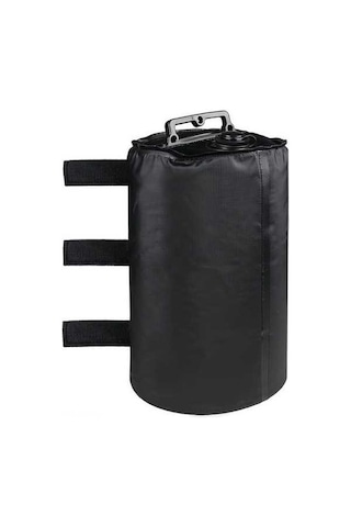 Ebitda Pvc Çadır Ağırlık Çantası - 10l, Yeşil/siyah Renkli Siyah Siyah