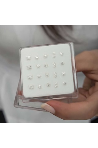Hedivio Gümüş Karışık Model 20' Li Hızma Açık Gri