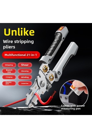 Konesam Elektrikçi Profesyonel Aleti: Test Fonksiyonlu Multifonksiyonel Tel Soyucu, Kesici Ve Press Aracı