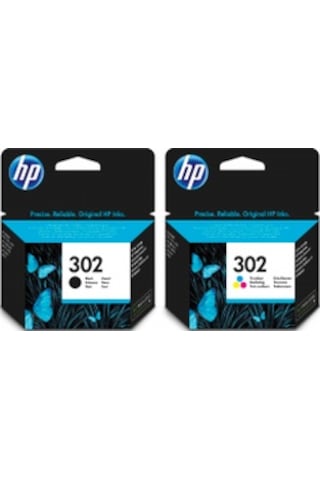 Hp 302 Renkli Siyah Kartuş Deskjet 1110/2130/3630/3830/4650/4520