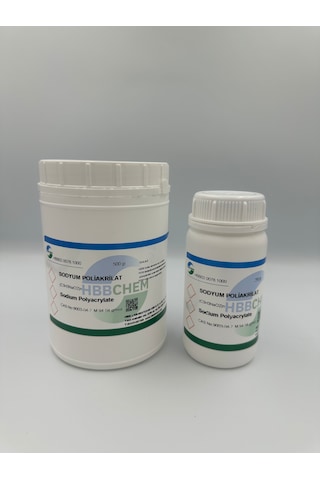 Sodyum Poliakrilat Hidrojel 500 Gr Sodyum Poliakrilat Hidrojel 500 Gr