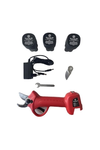 Titanium Ws-032 Akülü Budama Makası 32Mm 3 Bataryalı Yedek Bıçakl