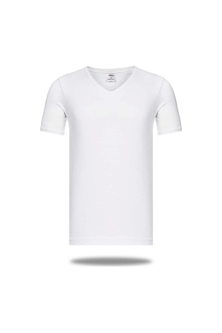 Dodes Star 206 Modal Yarım Kol V-yaka T-shirt Atlet