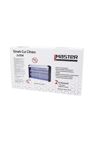 2 Ledli Sinek Öldürücü Cız Cihazı 30wyapışkanlı 47.5x9x5x29cm100m2 Etkinlik Alanı Mtr-2x15y Bx40