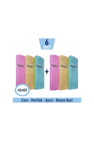 Fashcolle Mikrofiber Temizlik Bezi 2 x 3'lü 40 x 60 CM