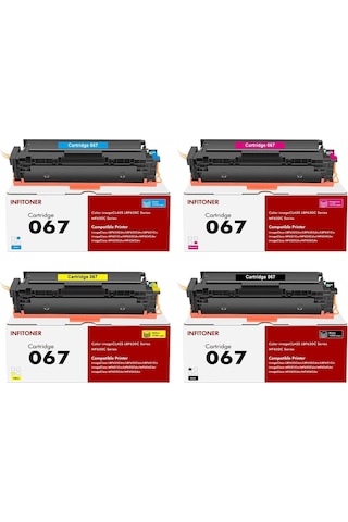 I-sensys Mf-651cw I-sensys Mf-655cdw 5101c002 Crg-067 Çipli Uyumlu Toner Seti / 4 Renk I-sensys Mf-651cw I-sensys Mf-655cdw 5101c002 Crg-067 Çipli Uyumlu Toner Seti / 4 Renk
