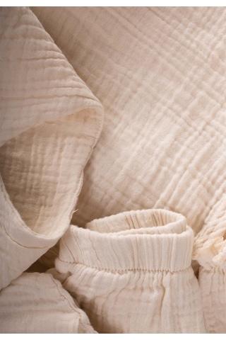 Cigit Organik Hastahane Çıkışı Bebek Takımı 0-3 Ay Ham Krem