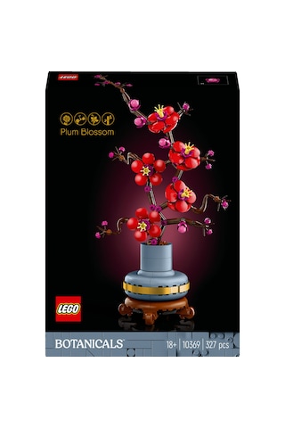 LEGO® Botanicals Erik Çiçeği 10369 – Yetişkinler için Pastel Mavi Saksi İçeren Dekoratif Çiçek Modeli Yapim Seti (327 Parça)