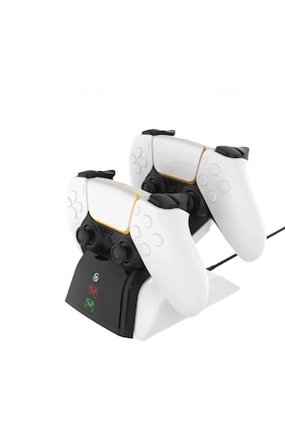 Ps5 Dualsense /ps5 Slim/ps5 Pro Gamepad Hızlı Şarj İstasyonu Çift