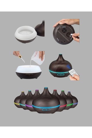 Bn01 Uçucu Yağ Uyumlu Renkli Led Işıklı Nemlendirici