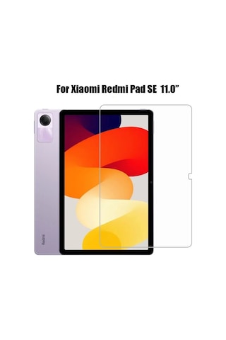 Xiaomi Redmi Pad Se 8 Gb 128 Gb 11" Tablet Uyumlu Nano Kırılmaz Ekran Koruyucu Şeffaf Cam Tam Uyumlu