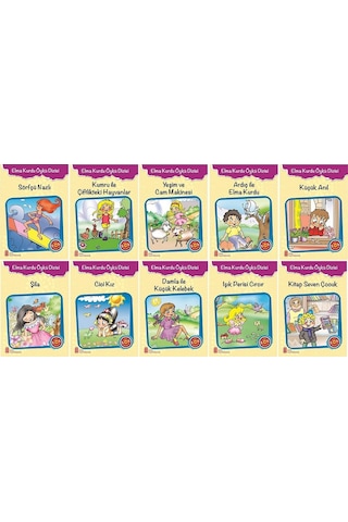 3.sınıf Okumayı Sevdiren Renkli Resimli Hikayeler 6 - 10 Kitap