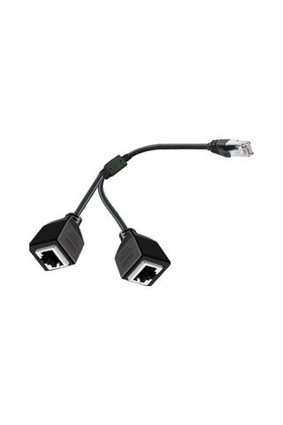 Erkek Rj45 To 2x Dişi Ethernet Çoklayıcı Splitter Dağıtıcı