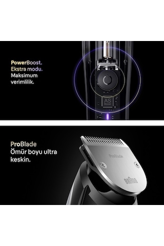 Braun Sakal Düzeltici Series 9, +7 Berber Ekipmanları, 52 Uzunluk, Problade, Bt9520