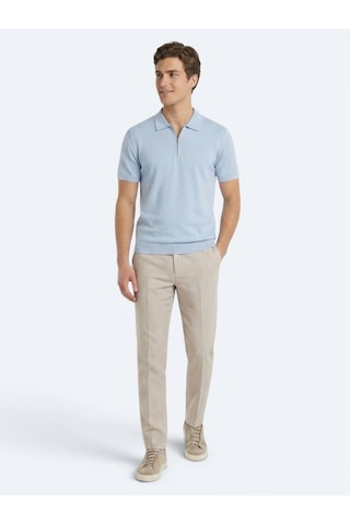 Kip Taş Kumaş Relaxed Fit Casual Keten Karışımlı Pantolon