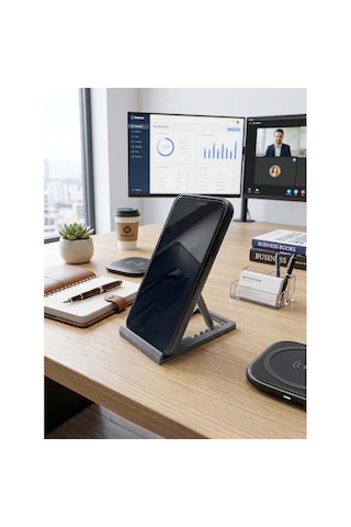 Özel Üretim Katlanabilir & Ayarlanabilir 7 Kademeli Telefon Tablet Standı Tablet Telefon Tutucu Yeşil
