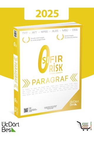 345 Paragraf Sıfır Risk 2025 Model Son 5 Yıl Tyt Türkçe Çıkmış Sorular Hediyeli