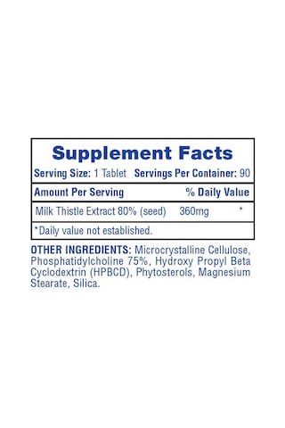 Hitech Milk Thistle For Liver Silymarin Deve Dikeni Support 90 Tablet