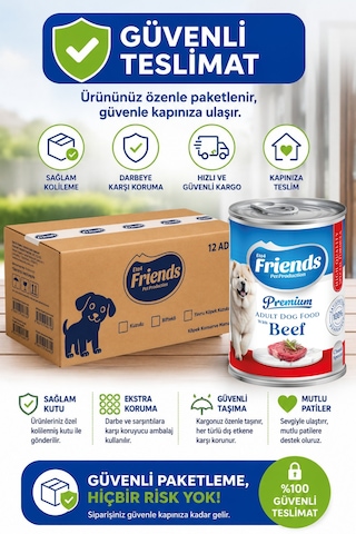 Premium Dana Etli Yetişkin Köpek Konservesi 12 X 400 Gr Chunk Special