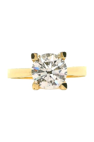 Cigold Tektaş Yüzük 14 Ayar Altın 2.33 Gr Oa-k21601029218 Renkli