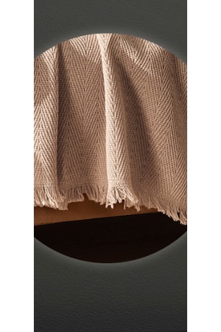 Pamuklu Kaymaz Koltuk Örtüsü&koltuk Şalı Çizgi Desenli 170x200