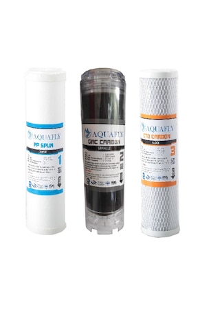 Aqua Fly Ihlas Aura Cebilon Compact Uyumlu 3Lü Su Arıtma Filtresi